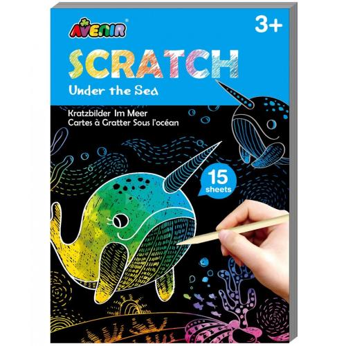 Avenir Mini Scratch Book Κωδ 60746 Παιδικό Παιχνίδι 1 Τεμάχιο - Under the Sea